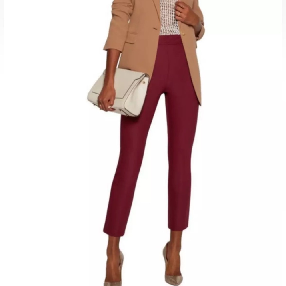 Theory Bimsa Deep Raspberry Approach Pants - Picture 1 of 7